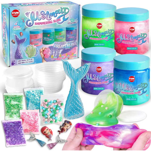 TheeFun Theefun Slime Kit, 108Pcs DIY Slime Making Kit for Girls Boys, Arts  Crafts Slime Supplies Include 20 Crystal Slime, 4 Clay