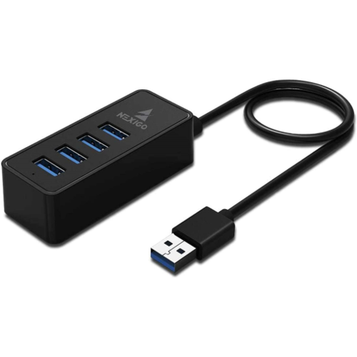 USB Hub 3.0 Powered, ikuai 5-Port Multiple USB Port Splitter, USB 3 Powered  Hub, High-Speed Portable USB Port Expander, Charging Supported, 24W Power