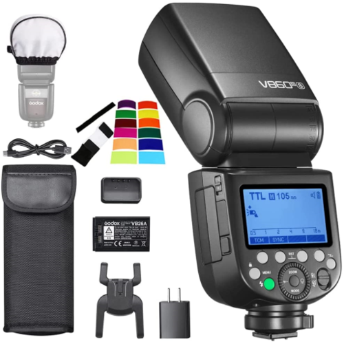  Godox V1-C Round Head Camera Flash Speedlite, 2.4G X Wireless  HSS 76Ws Speedlight Flash for Canon 6D 7D 50D 60D 500D 550D 600D 650D 1000D  1100D 1DX 580EX II 5D