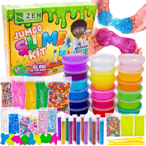 TheeFun Theefun Slime Kit, 108Pcs DIY Slime Making Kit for Girls Boys, Arts  Crafts Slime Supplies Include 20 Crystal Slime, 4 Clay