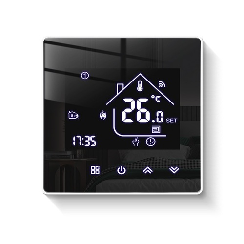 인쇼스타일 미러타입 온도조절기 유럽형 융 지역난방 스마트 지능형 디지털식 스위치 무소음 인쇼 아파트 디지털 조절기 난방 보일러 컨트롤러