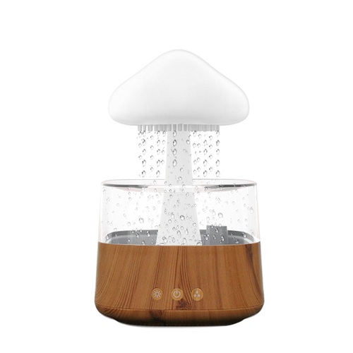 빗소리가습기 빗소리디퓨져 테라피 수면 가습기 비구름 버섯비 아로마 빗소리 탁상용 USB