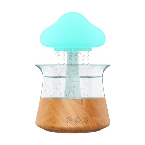 빗소리가습기 빗소리무드등 버섯비 테라피 비구름 가습기 아로마 USB 구름비 물멍 빗소리